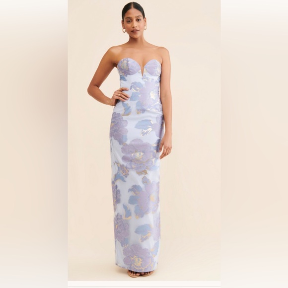 Katie May Ursula Elegant Floral Strapless Dress - Picture 1 of 7